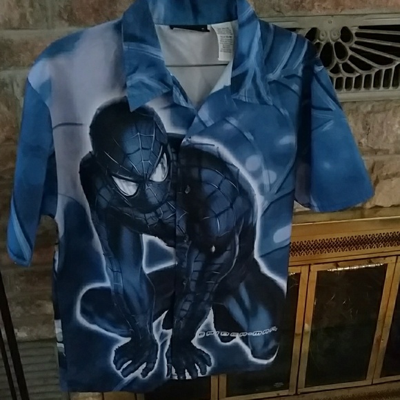 Marvel Other - Boys Spiderman Campshirt